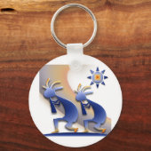 2 Kokopelli #128 Sleutelhanger (Voorkant)