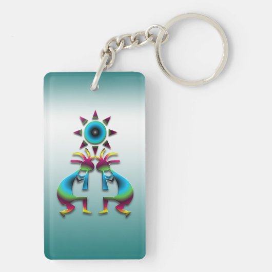 2 Kokopelli #41 Sleutelhanger (achterkant)