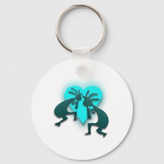 2 Kokopelli #54 Sleutelhanger (Voorkant)