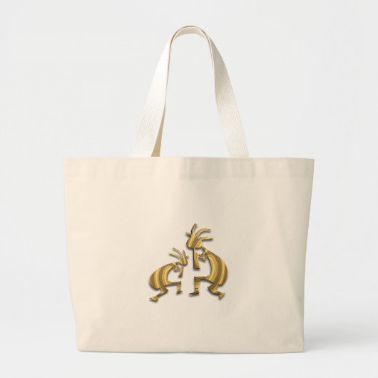 2 Kokopelli #72 Grote Tote Bag (Voorkant)