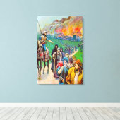 2 Koningen 25 Juda gevangen genomen naar Babylon C Canvas Afdruk (Insitu (Houten vloer))