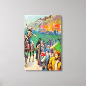 2 Koningen 25 Juda gevangen genomen naar Babylon C Canvas Afdruk (Voorkant)