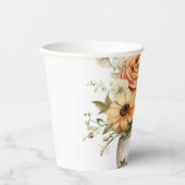 2 kopjes bloem papieren bekers (Voorkant)