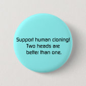 2 koppen beter dan één Button (Voorkant)