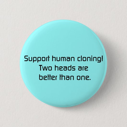 2 koppen beter dan één Button (Voorkant)