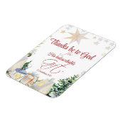 2 Kor 9:15 Bedankt zij met God de kerstwinterbijbe Magneet (Linkerzijde)