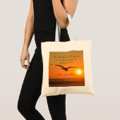 2 Korinthianen 3:17 Vrijheid , Vogelvliegen op zon Tote Bag (Voorkant (product))