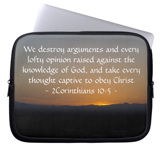 2 Korintiërs 10:5 Laptop Sleeve (Voorkant)