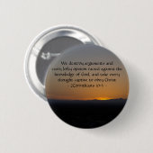 2 Korintiërs 10:5 Ronde Button 5,7 Cm (Voorkant /achterkant)