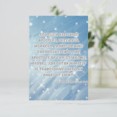 2 Korintiërs 11:13-14 Bijbel Verse Pic Groet Kaart (Staand voorkant)