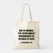 2 Korintiërs 11:14 Tote Bag (Achterkant)