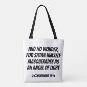 2 Korintiërs 11:14 Tote Bag (Achterkant)