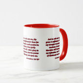 2 Korintiërs 12:9 Bijbel Schrift KJV tweekleurig Mok (Voorkant rechts)