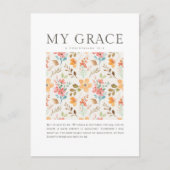 2 Korintiërs 12:9 Mijn genade is voldoende voor u Briefkaart (Voorkant)