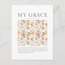 2 Korintiërs 12:9 Mijn genade is voldoende voor u Briefkaart