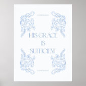 2 Korintiërs 12:9 Zijn genade is voldoende Poster (Voorkant)