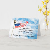 2 Korintiërs 3:17 Vrijheid, Onafhankelijkheidsdag  Kaart (Gele Bloem)