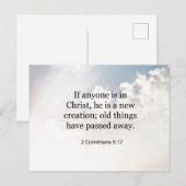 2 Korintiërs 5:17, Bijbelvers, Briefkaart (Voorkant / Achterkant)