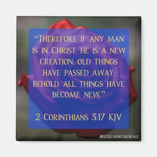 2 Korintiërs 5:17 Verlossing van de magneet van he (Voorkant)