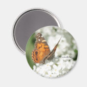 2 Korintiërs 5:17 Vlinder Lila magneet (Voorkant / Achterkant)