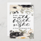 2 Korintiërs 5:7 Aanmoediging van Kaart (Voorkant / Achterkant)