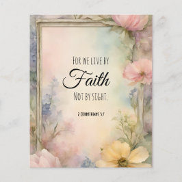 2 Korintiërs 5:7 Christelijke Bijbelverzen Flyer