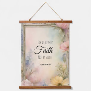 2 Korintiërs 5:7 Christelijke Bijbelverzen Hangend Wandkleed