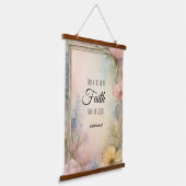 2 Korintiërs 5:7 Christelijke Bijbelverzen Hangend Wandkleed (Gebogen)