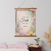 2 Korintiërs 5:7 Christelijke Bijbelverzen Hangend Wandkleed (Slaapkamer)