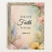 2 Korintiërs 5:7 Christelijke Bijbelverzen Planner (Voorkant)