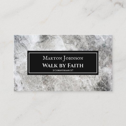 2 Korintiërs 5:7 Wandeling door het geloof Bijbelv Visitekaartje (Voorkant)