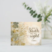 2 Korintiërs 5:7 We lopen door Faith Bijbel Flat K (Staand voorkant)