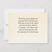 2 Korintiërs 5:7 We lopen door Faith Bijbel Flat K (Achterkant)