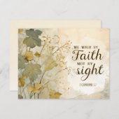 2 Korintiërs 5:7 We lopen door Faith Bijbel Flat K (Voorkant / Achterkant)