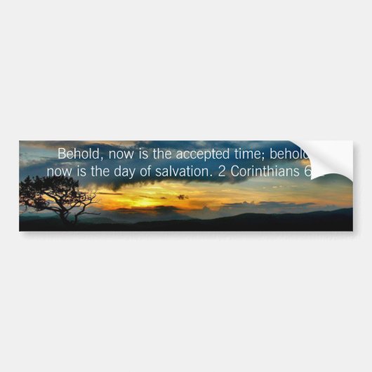 2 Korintiërs 6:2 Bumpersticker (Voorkant)