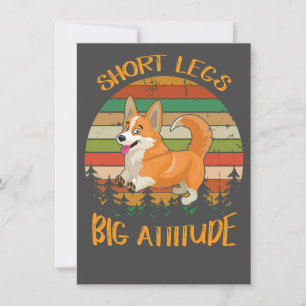 2 Korte benen Grote attitude corgi Kaart