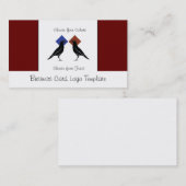 2 Kraaien of Raven Logo Visitekaartje (Voorkant / Achterkant)