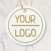 2" Kraft Custom Circle Round Hang Labels met strin (Voorkant)