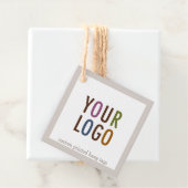 2"Kraft Vierkante Hang Labels met de Aangepaste Lo (In situ)