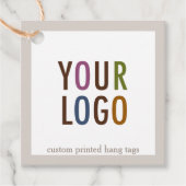 2"Kraft Vierkante Hang Labels met de Aangepaste Lo (Voorkant)