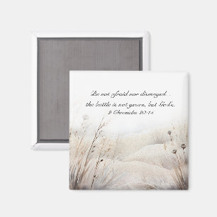 2 Kronieken 20:15 De strijd is Gods Bijbelvers Magneet