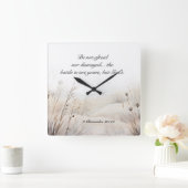 2 Kronieken 20:15 De strijd is Gods Bijbelvers Vierkante Klok (Huis)