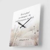 2 Kronieken 20:15 De strijd is Gods Bijbelvers Vierkante Klok (Hoek)