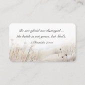 2 Kronieken 20:15 De strijd is Gods Bijbelvers Visitekaartje (Voorkant)