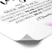 2 Kronieken 7:14 Als mijn volk Christelijk bidt Poster (Hoek)