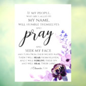 2 Kronieken 7:14 Als mijn volk Christelijk bidt Raamsticker (Vel 3)