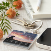 2 Kronieken 7:14 Bijbelvers Man knielen om te bidd Sleutelhanger (Voorkant Rechts)