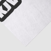 "2 Kronieken KJV Bijbel Verse" Typografie Tissuepapier (Detail)