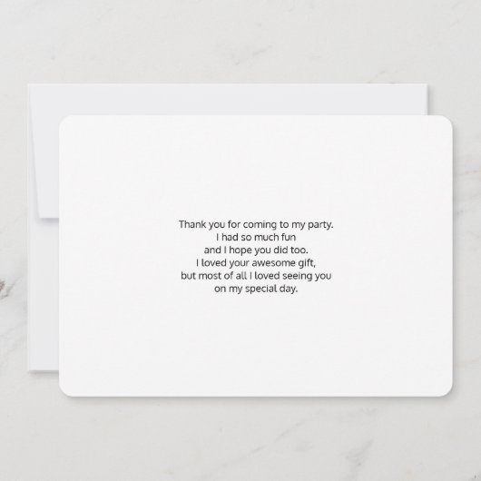 2 Kute Little Red Foxes Bedankt (Achterkant)