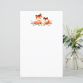 2 Kute Little Red Foxes Waterverf Design (Staand voorkant)